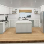 Shaker door kitchen Rendering